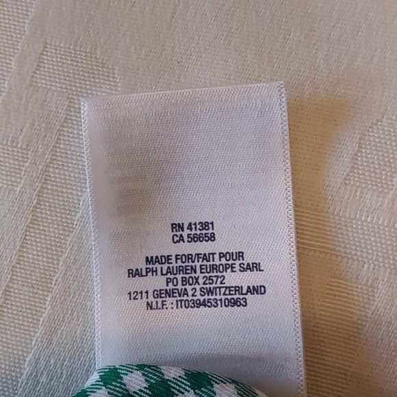 NWT- Ralph Lauren Green Plaid Girl's Dress Size 3T - Picture 7 of 9